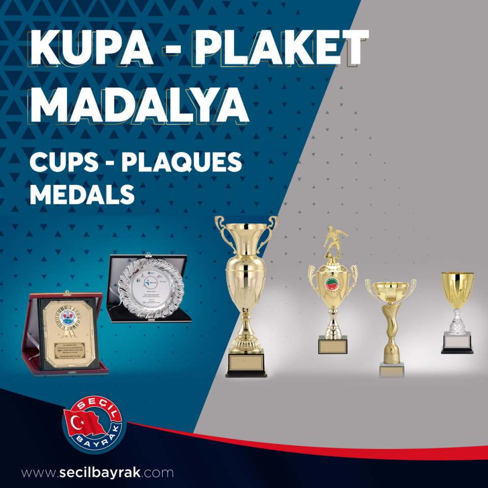 Kupa - Plaket - Madalya - Cups - Plaques - Medals